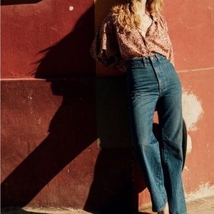 Doen Womens Melody High Rise Flare Denim Jeans Size 30